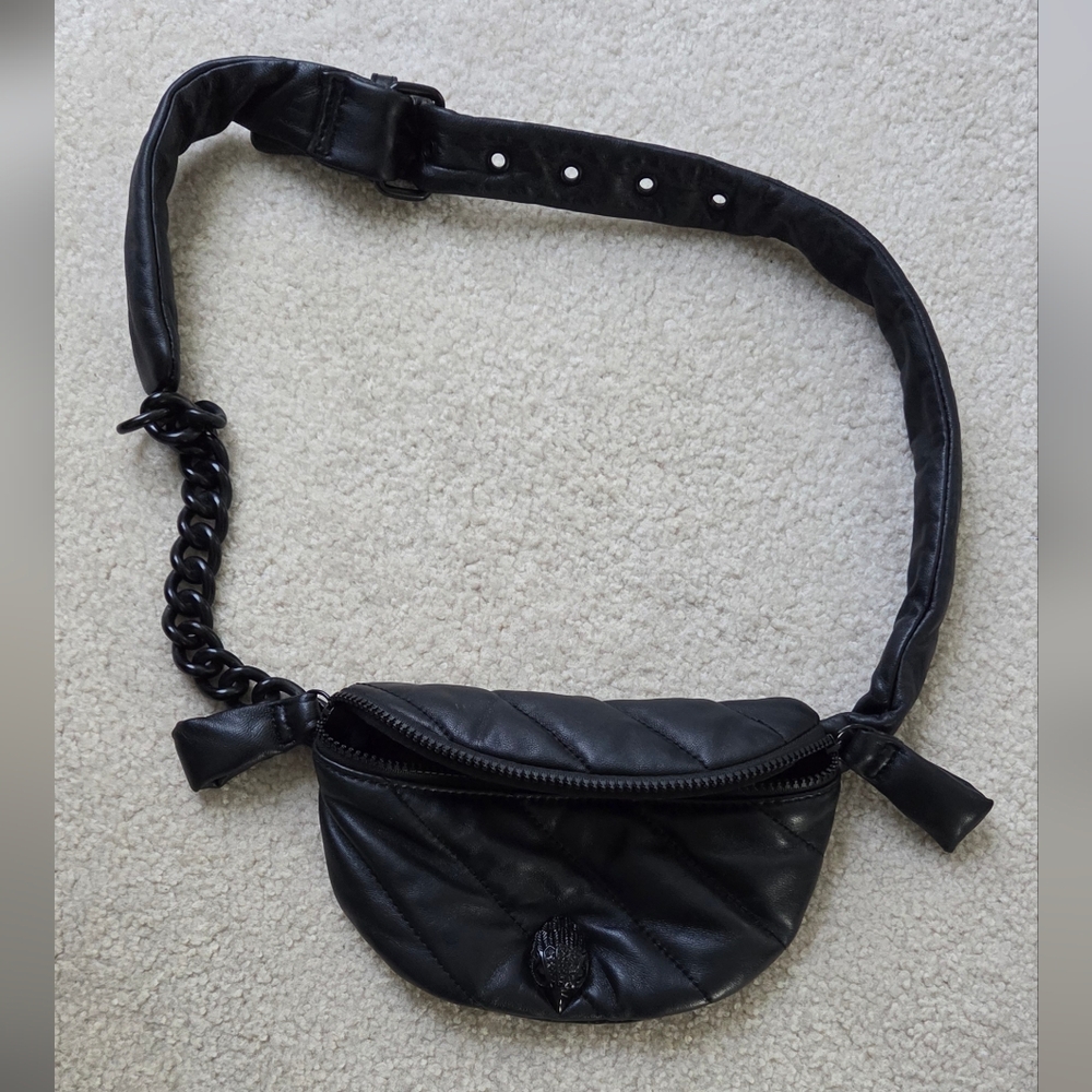 Kurt Geiger Black Quilted Crossbody Bag